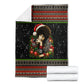 Angela Davis Merry Christmas Blanket Ugly Christmas Pattern Civil Rights Black History