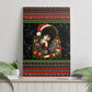 Angela Davis Merry Christmas Canvas Wall Art Ugly Christmas Pattern Civil Rights Black History
