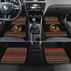 Angela Davis Merry Christmas Car Mats Ugly Christmas Pattern Civil Rights Black History
