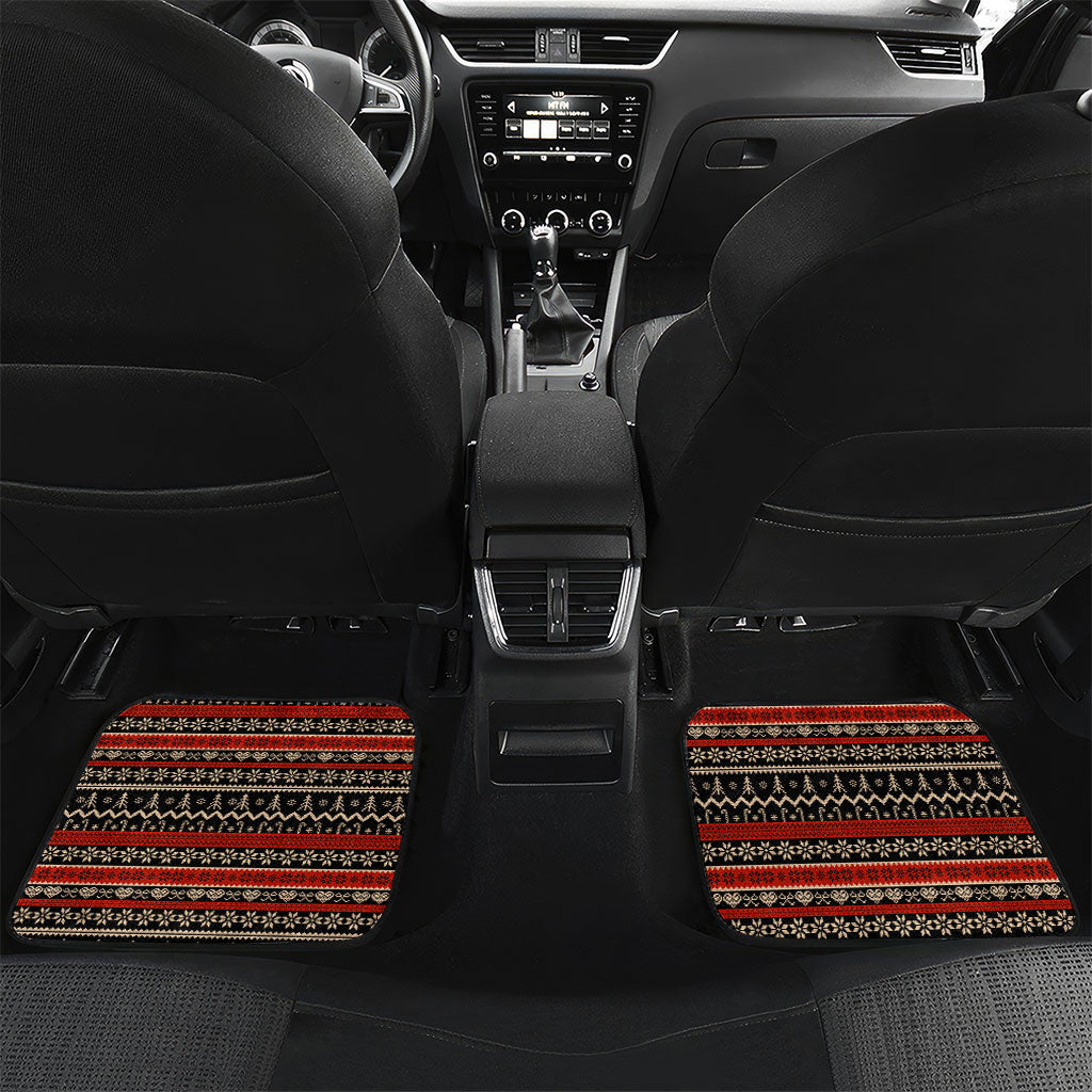 Angela Davis Merry Christmas Car Mats Ugly Christmas Pattern Civil Rights Black History