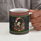 Angela Davis Merry Christmas Ceramic Mug Ugly Christmas Pattern Civil Rights Black History