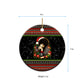 Angela Davis Merry Christmas Ceramic Ornament Ugly Christmas Pattern Civil Rights Black History