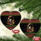 Angela Davis Merry Christmas Ceramic Ornament Ugly Christmas Pattern Civil Rights Black History