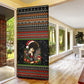 Angela Davis Merry Christmas Door Cover Ugly Christmas Pattern Civil Rights Black History