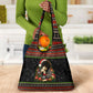 Angela Davis Merry Christmas Grocery Bag Ugly Christmas Pattern Civil Rights Black History