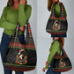 Angela Davis Merry Christmas Grocery Bag Ugly Christmas Pattern Civil Rights Black History