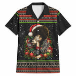Angela Davis Merry Christmas Hawaiian Shirt Ugly Christmas Pattern Civil Rights Black History