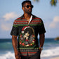 Angela Davis Merry Christmas Hawaiian Shirt Ugly Christmas Pattern Civil Rights Black History