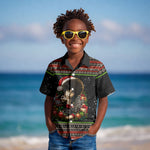 Angela Davis Merry Christmas Kid Hawaiian Shirt Ugly Christmas Pattern Civil Rights Black History