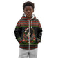 Angela Davis Merry Christmas Kid Hoodie Ugly Christmas Pattern Civil Rights Black History