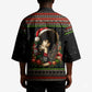 Angela Davis Merry Christmas Kimono Ugly Christmas Pattern Civil Rights Black History