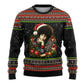 Angela Davis Merry Christmas Ugly Christmas Sweater Ugly Christmas Pattern Civil Rights Black History