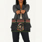 Angela Davis Merry Christmas Leather Bag Ugly Christmas Pattern Civil Rights Black History