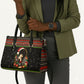 Angela Davis Merry Christmas Leather Bag Ugly Christmas Pattern Civil Rights Black History