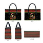 Angela Davis Merry Christmas Leather Bag Ugly Christmas Pattern Civil Rights Black History