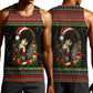 Angela Davis Merry Christmas Men Tank Top Ugly Christmas Pattern Civil Rights Black History