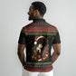 Angela Davis Merry Christmas Polo Shirt Ugly Christmas Pattern Civil Rights Black History