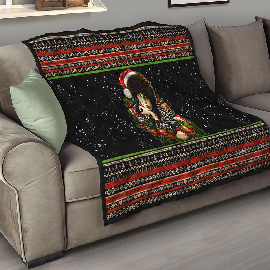 Angela Davis Merry Christmas Quilt Ugly Christmas Pattern Civil Rights Black History