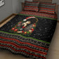Angela Davis Merry Christmas Quilt Bed Set Ugly Christmas Pattern Civil Rights Black History