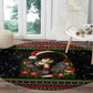 Angela Davis Merry Christmas Round Carpet Ugly Christmas Pattern Civil Rights Black History