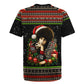 Angela Davis Merry Christmas Rugby Jersey Ugly Christmas Pattern Civil Rights Black History