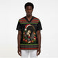 Angela Davis Merry Christmas Scrub Top Ugly Christmas Pattern Civil Rights Black History