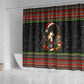 Angela Davis Merry Christmas Shower Curtain Ugly Christmas Pattern Civil Rights Black History