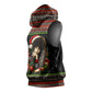 Angela Davis Merry Christmas Sleeveless Hoodie Ugly Christmas Pattern Civil Rights Black History
