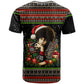 Angela Davis Merry Christmas T shirt Ugly Christmas Pattern Civil Rights Black History