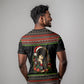 Angela Davis Merry Christmas T shirt Ugly Christmas Pattern Civil Rights Black History
