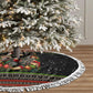 Angela Davis Merry Christmas Tree Skirt Ugly Christmas Pattern Civil Rights Black History