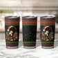 Angela Davis Merry Christmas Tumbler Cup Ugly Christmas Pattern Civil Rights Black History