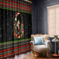 Angela Davis Merry Christmas Window Curtain Ugly Christmas Pattern Civil Rights Black History