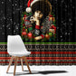 Angela Davis Merry Christmas Window Curtain Ugly Christmas Pattern Civil Rights Black History