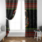 Angela Davis Merry Christmas Window Curtain Ugly Christmas Pattern Civil Rights Black History