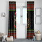 Angela Davis Merry Christmas Window Curtain Ugly Christmas Pattern Civil Rights Black History