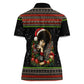 Angela Davis Merry Christmas Women Polo Shirt Ugly Christmas Pattern Civil Rights Black History