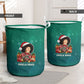Angela Davis Civil Rights Black History Laundry Basket Ugly Christmas Pattern African American Heritage