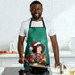 Angela Davis Civil Rights Black History Apron Ugly Christmas Pattern African American Heritage