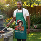 Angela Davis Civil Rights Black History Apron Ugly Christmas Pattern African American Heritage