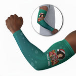 Angela Davis Civil Rights Black History Arm Sleeves Ugly Christmas Pattern African American Heritage