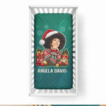 Angela Davis Civil Rights Black History Baby Bed Cover Ugly Christmas Pattern African American Heritage