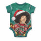 Angela Davis Civil Rights Black History Baby Onesie Ugly Christmas Pattern African American Heritage