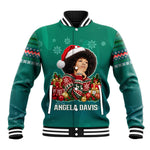Angela Davis Civil Rights Black History Baseball Jacket Ugly Christmas Pattern African American Heritage