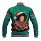 Angela Davis Civil Rights Black History Baseball Jacket Ugly Christmas Pattern African American Heritage