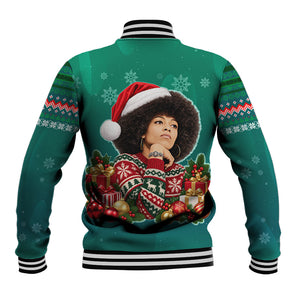 Angela Davis Civil Rights Black History Baseball Jacket Ugly Christmas Pattern African American Heritage