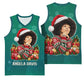 Angela Davis Civil Rights Black History Basketball Jersey Ugly Christmas Pattern African American Heritage