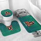 Angela Davis Civil Rights Black History Bathroom Set Ugly Christmas Pattern African American Heritage