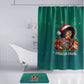 Angela Davis Civil Rights Black History Bathroom Set Ugly Christmas Pattern African American Heritage