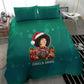 Angela Davis Civil Rights Black History Bedding Set Ugly Christmas Pattern African American Heritage